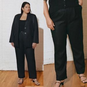 Mara Hoffman Black Linen Pants